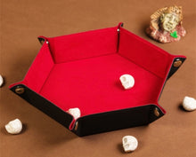 Hexagonal Dice Tray (red)